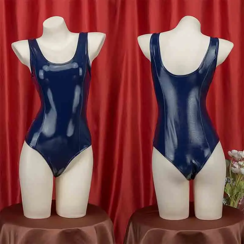 Anime Cosplay Bikini - apanese Navy Blue Sukumizu Swimsuit Kawaii