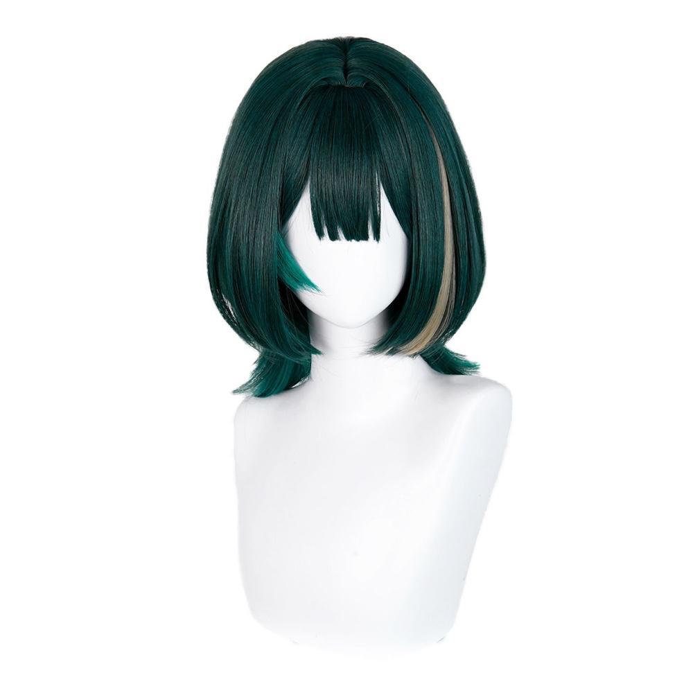 Anime Cosplay Wigs - Anime Nefer Cosplay Wig Green Highlights