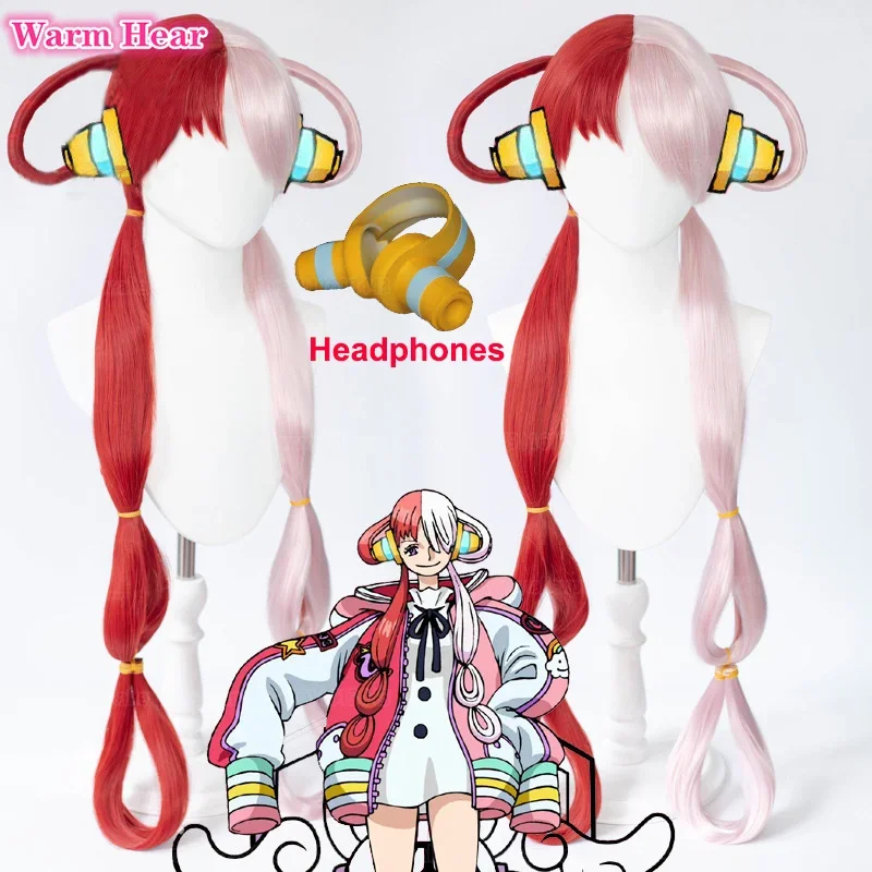 2026 Anime UTA Red Pink Heat R - Anime Cosplay With Red Hair review and price