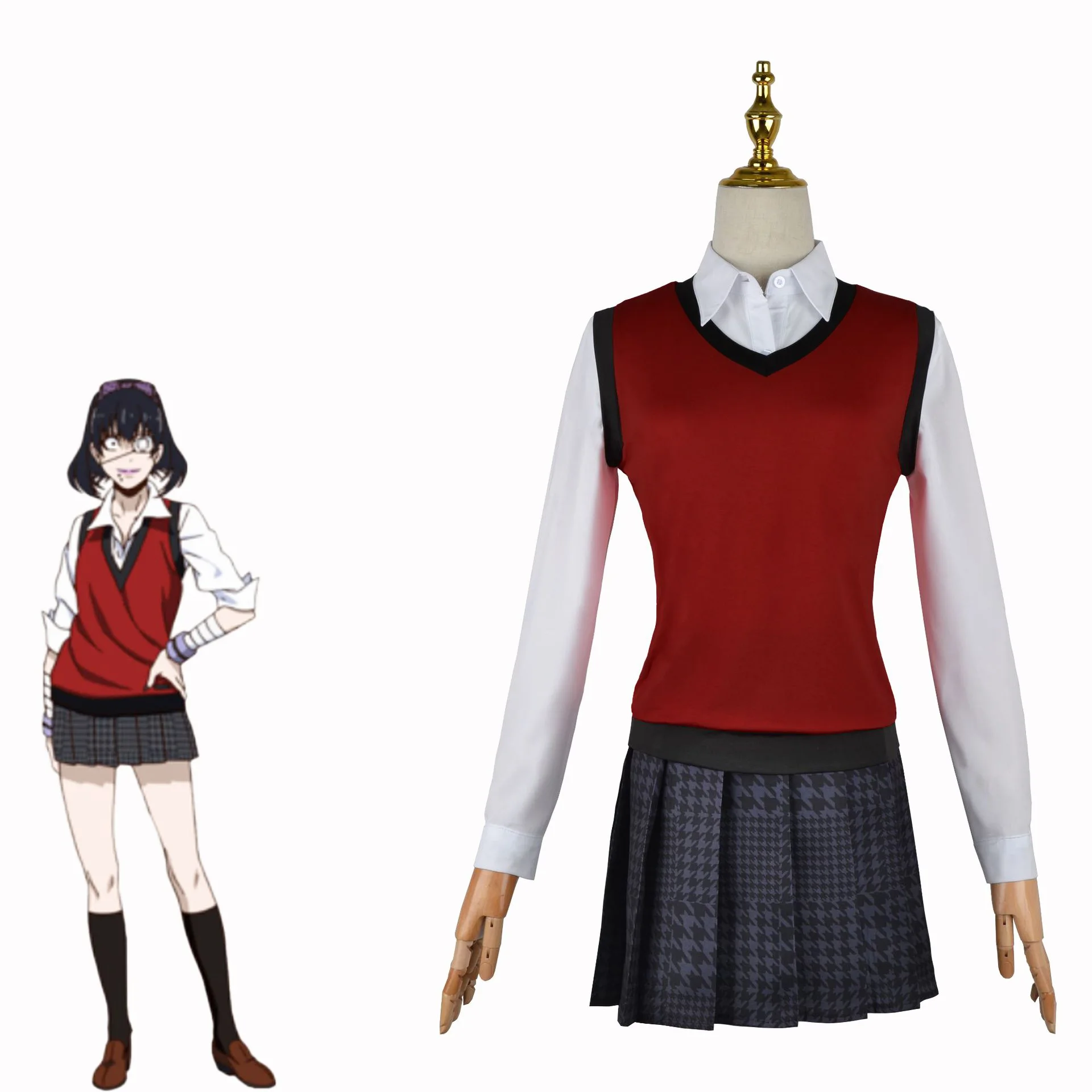 Japanese School Uniform Vest s - Anime Cosplay Kakegurui review and price