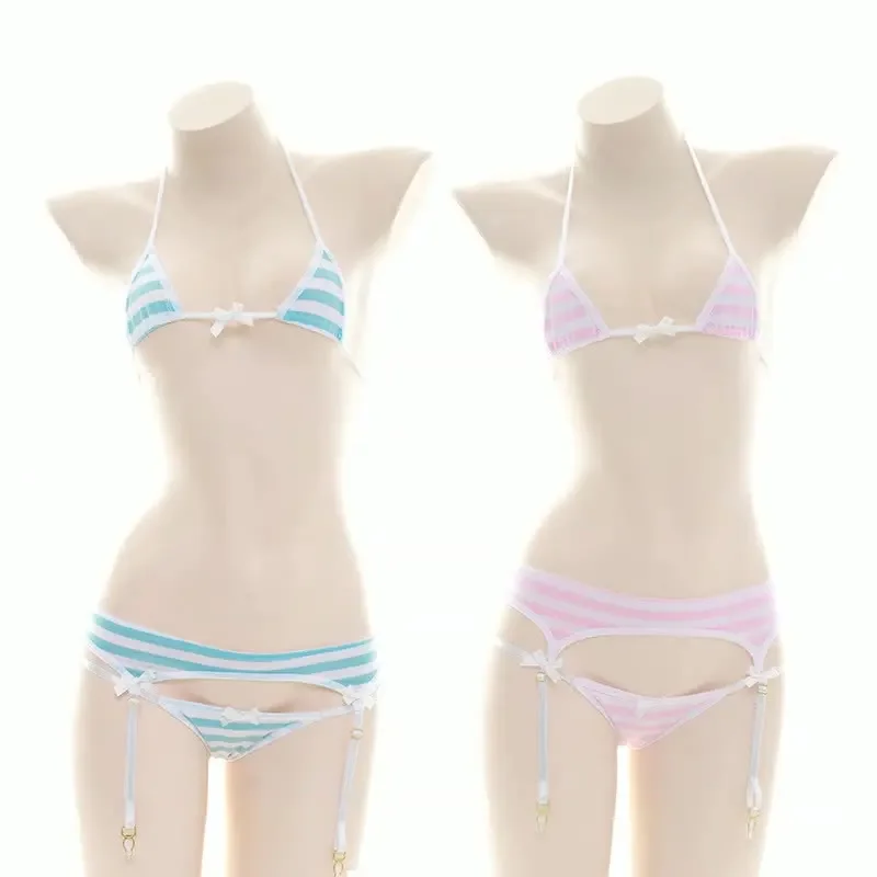 Women Sweet Anime Game Three P - Anime Cosplay Bikini review and price