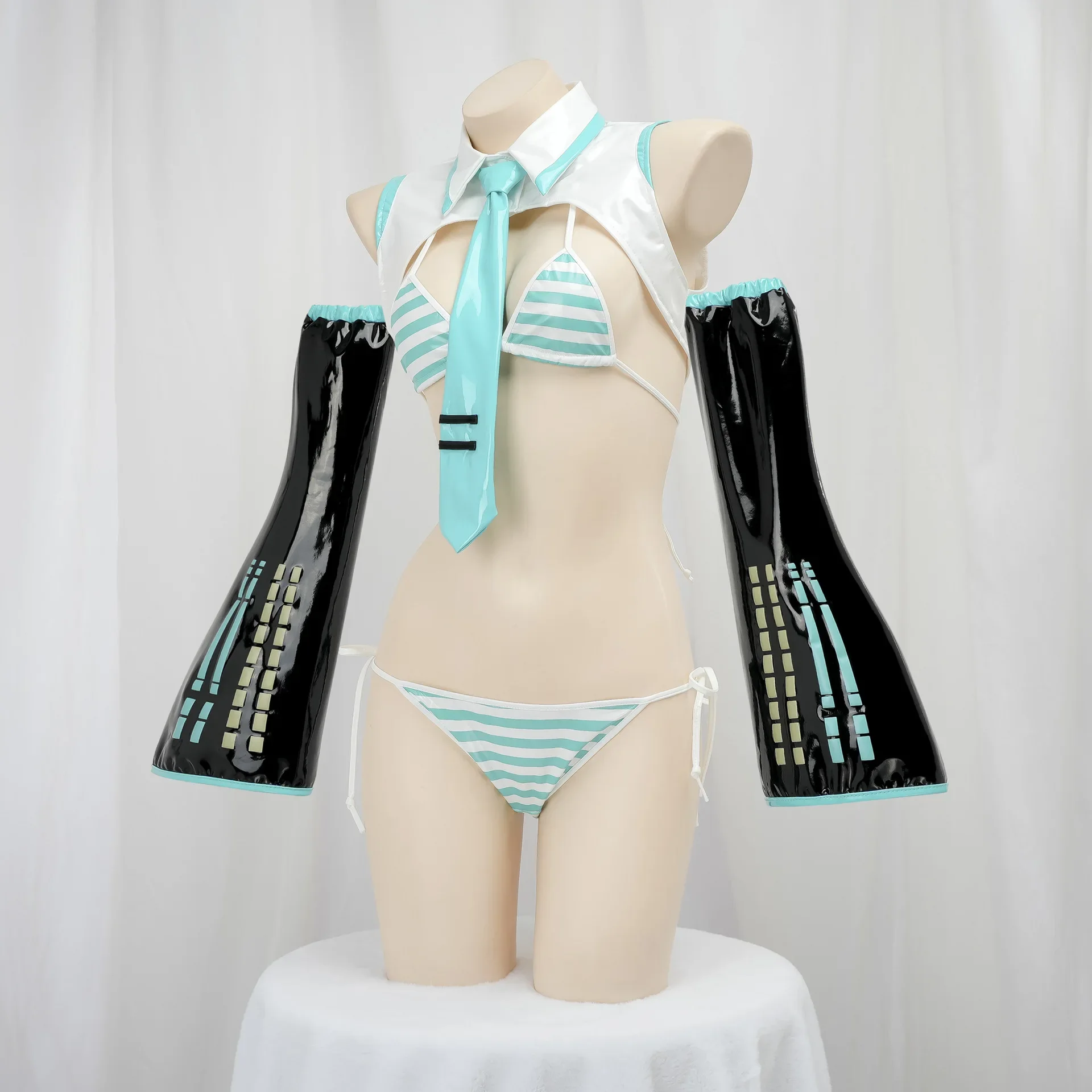 Game Miku Cosplay Miku Formula - Anime Cosplay Bikini review and price
