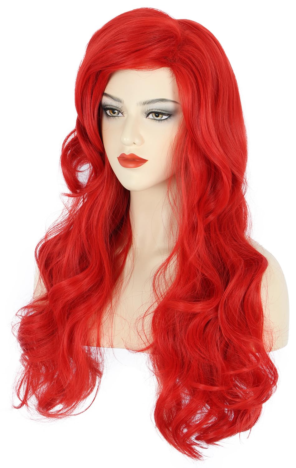 Women Long Wavy Red Wigs Hallo - Anime Cosplay With Red Hair review and price